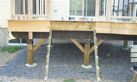 How do I stop my raised deck from swaying?