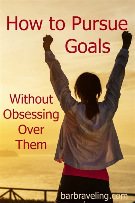 How do I stop obsessing over my goals?