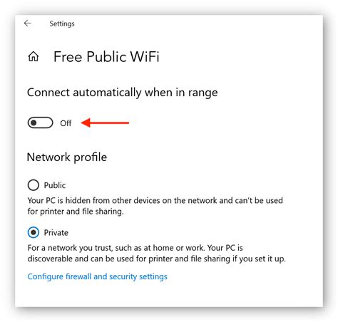 How do I stop public WiFi connection?