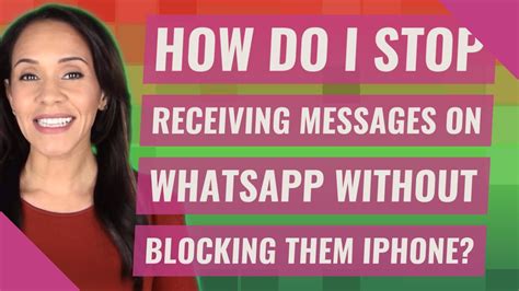 How do I stop receiving messages on my iPhone without blocking them?
