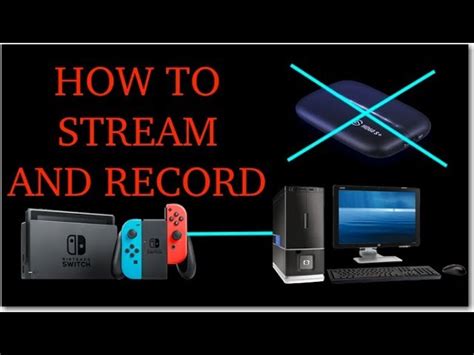 How do I stream a switch without a capture card on my computer?