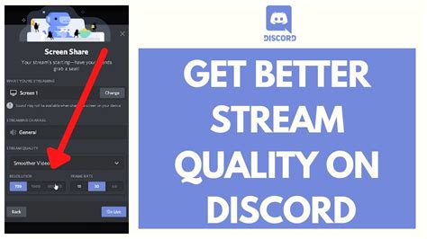 How do I stream better quality on Discord mobile?
