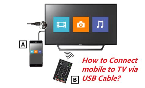 How do I stream from Android to TV via USB?