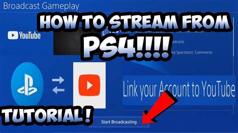 How do I stream from PS4 to YouTube?