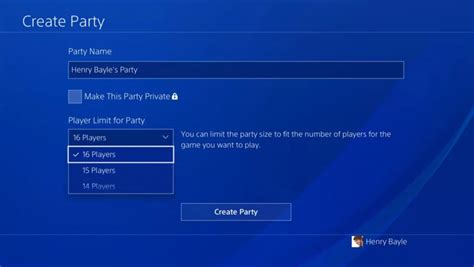 How do I stream to a party on PlayStation?