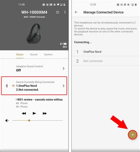 How do I switch between Bluetooth devices on my Sony xm4?