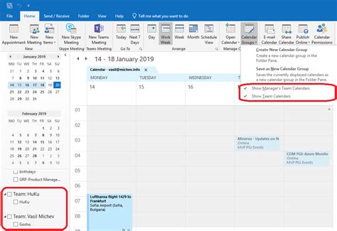 How do I sync all Calendars in Outlook?