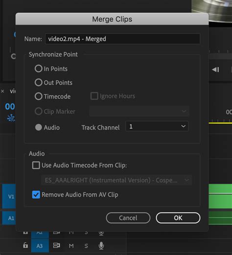 How do I sync audio and video?