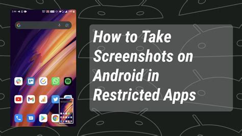How do I take a screenshot when an app doesn't allow Android?