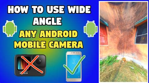 How do I take wide angle photos on my Samsung Android?