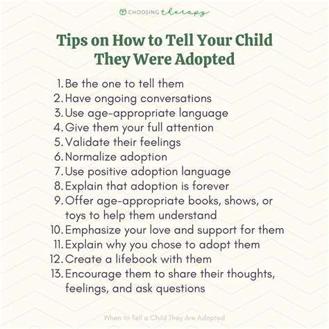 How do I tell my child I am adopted?