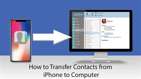 How do I transfer Contacts from iPhone to computer?