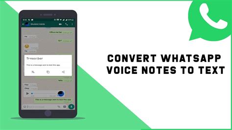 How do I transfer audio from WhatsApp to text?