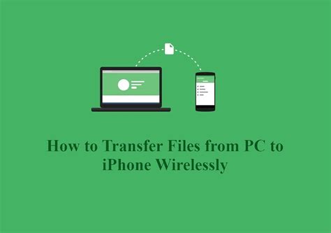 How do I transfer files from Android to iPhone wirelessly?