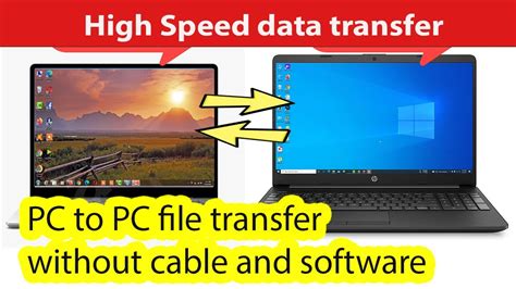 How do I transfer files from laptop to laptop?
