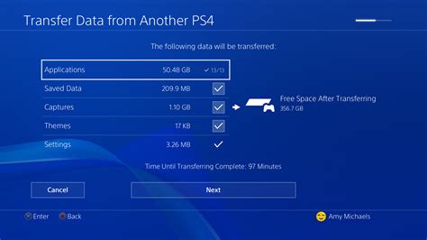 How do I transfer game progress from one PS4 account to another?