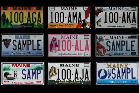 How do I transfer license plates in Maine?