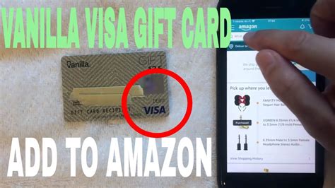 How do I transfer money from my Vanilla gift card to my Amazon account?