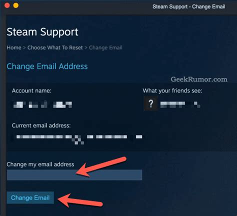 How do I transfer my Steam account to another email?