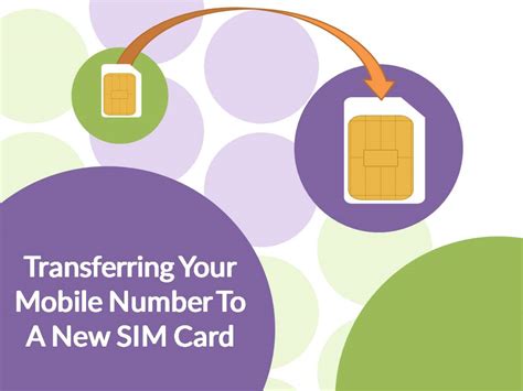 How do I transfer my old number to my new SIM card?