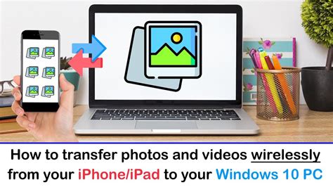 How do I transfer photos from iPad to Windows 10 wirelessly?