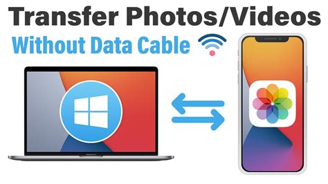 How do I transfer photos from iPhone to computer without cable?