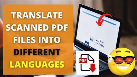 How do I translate a scanned PDF online?