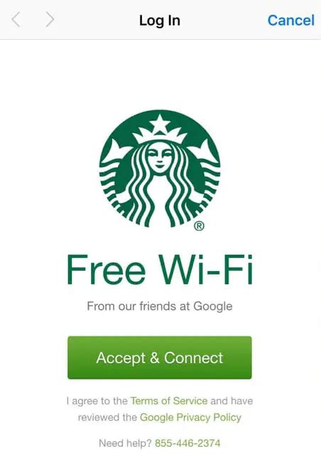 How do I trigger Starbucks Wi-Fi?