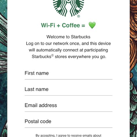 How do I trigger my Starbucks Wi-Fi login page?