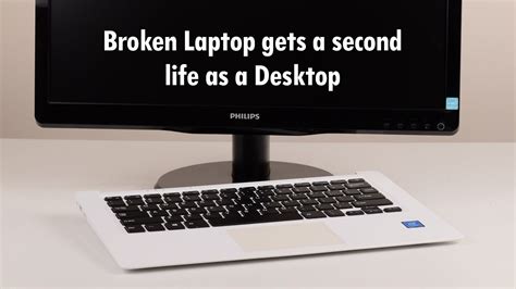 How do I turn my laptop into a desktop?
