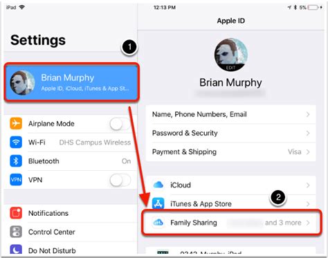 How do I turn off Apple purchase sharing?