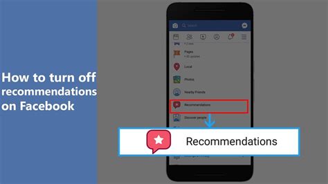 How do I turn off Facebook recommendations?