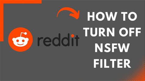 How do I turn off NSFW filter?