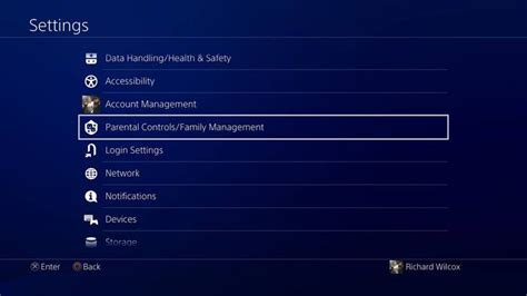 How do I turn off PlayStation family management?