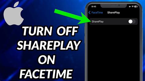 How do I turn off SharePlay on iOS 17?