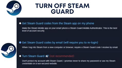 How do I turn off Steam guard authenticator?