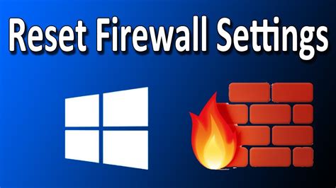 How do I turn off Windows Firewall and restart with default settings?