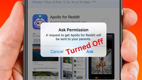 How do I turn off ask parent permission for an app?