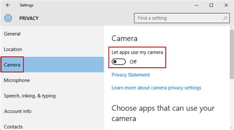 How do I turn off camera Privacy?