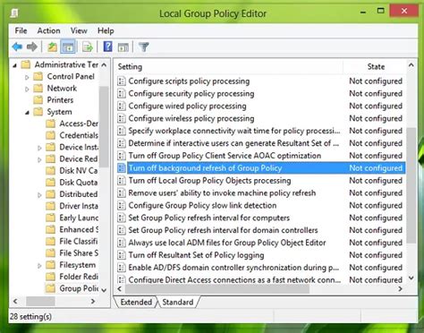 How do I turn off group policy?