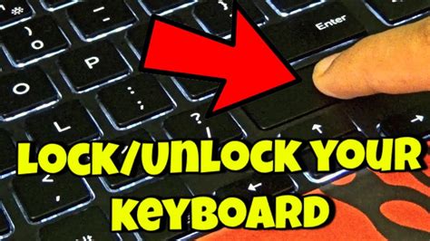 How do I turn off keyboard lock?