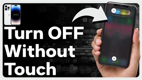 How do I turn off my iPhone without touching the screen?