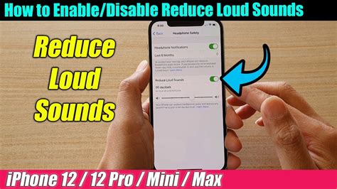 How do I turn off reduce loud Sounds on my iPhone?