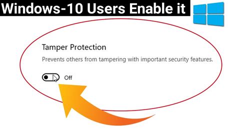 How do I turn off tamper protection?