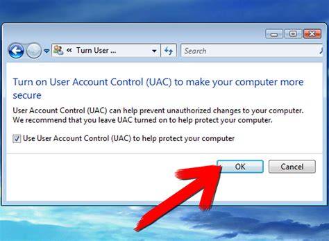 How do I turn off user account control in Windows XP?