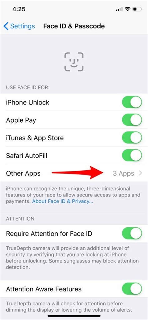 How do I turn on Face ID for notifications?