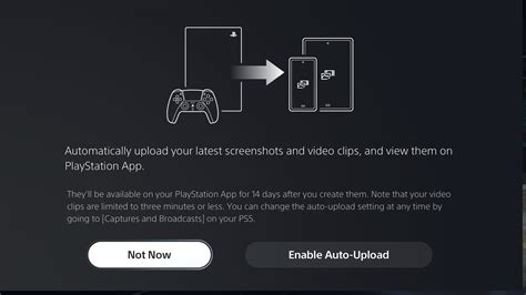 How do I turn on auto upload on PS5?