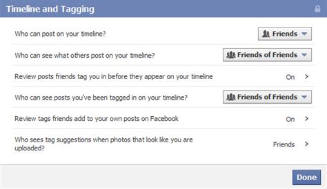 How do I turn on tagging on Facebook timeline?