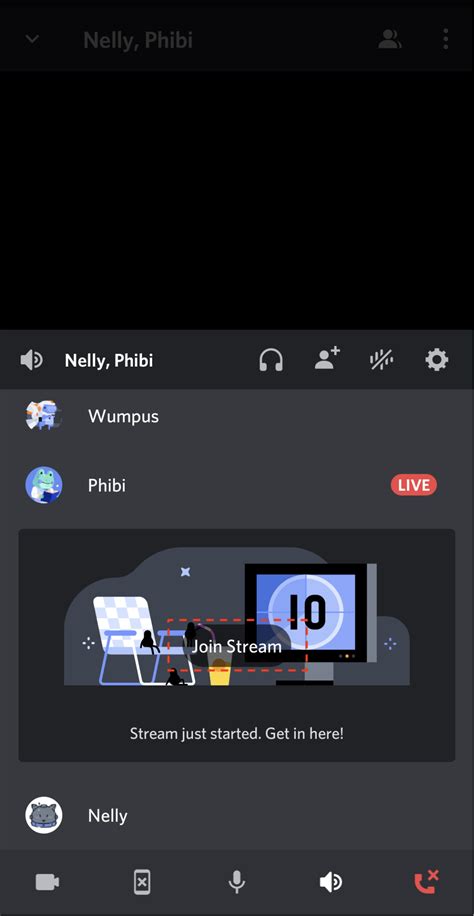 How do I turn up screen share volume on Discord mobile?