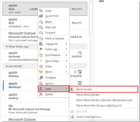 How do I unblock a sender in Outlook 2023?